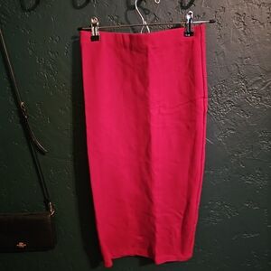 Women’s Deep Red Pencil Skirt
